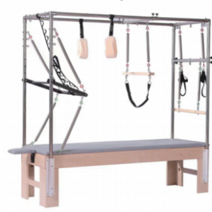 Premium Maple Pilates Cadillac Training Machine with Stainless Steel Tower